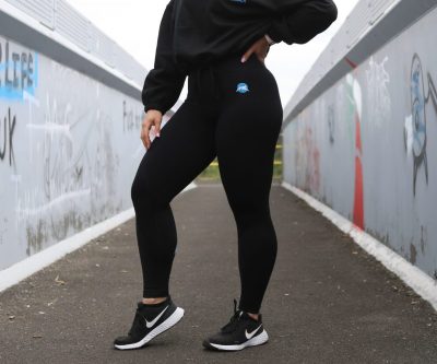 Women’s Tri Dri Seamless ‘3D Fit’ Solid Colour Leggings Black Product Image